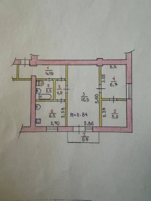 URGENT! Sale of a 2-room apartment for 7500 on Suha Balka