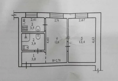 Affordable 1-bedroom Studio Apartment in Central District