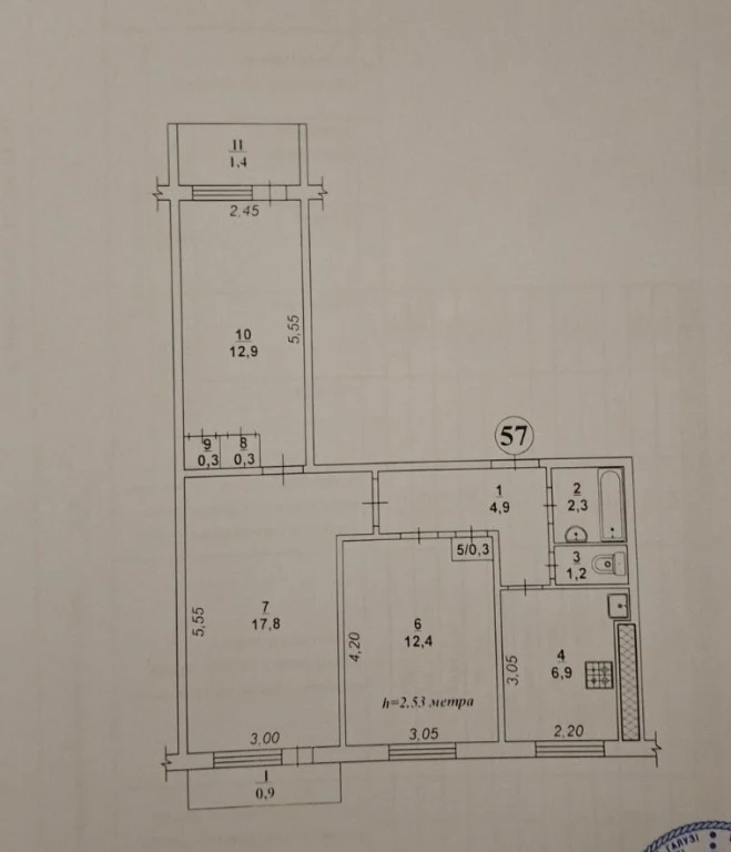 Продаж 3-кімнатної квартири, Вул. Чарівна