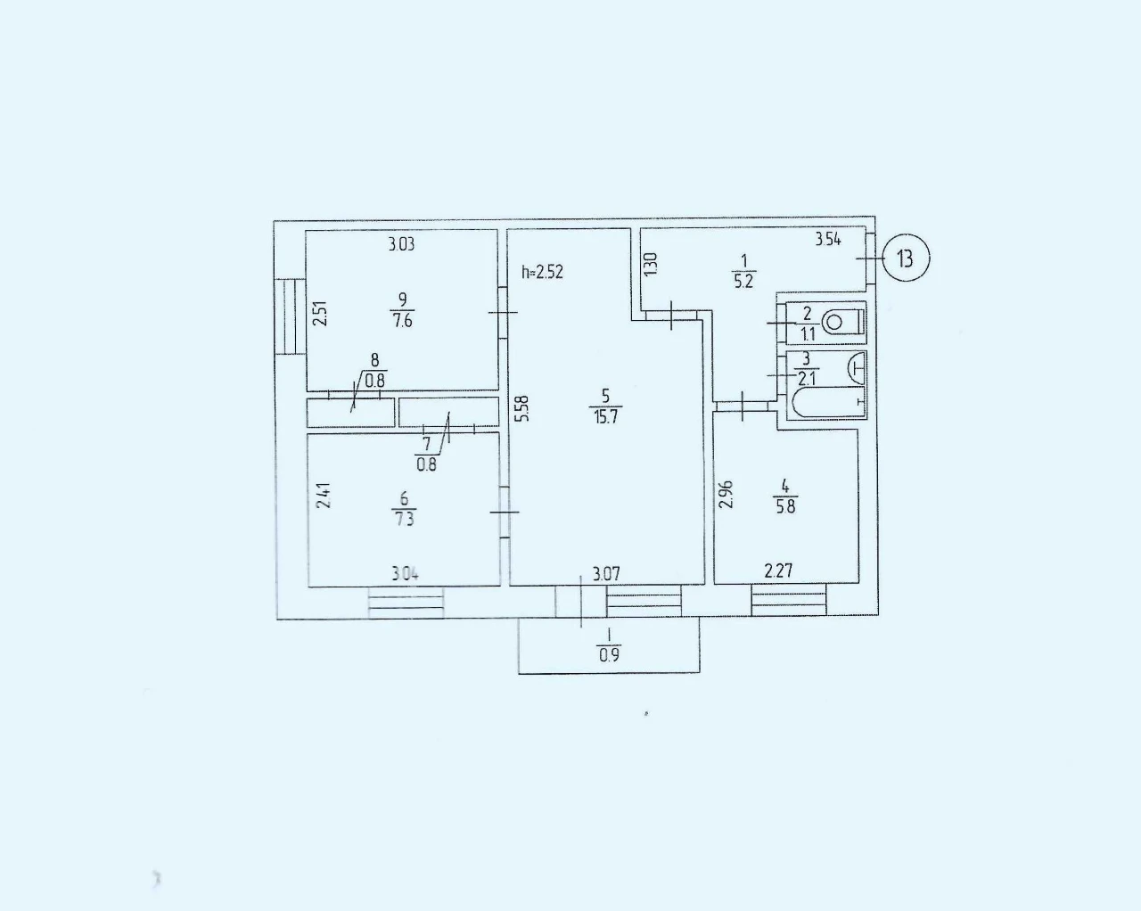 3-bedroom apartment for sale