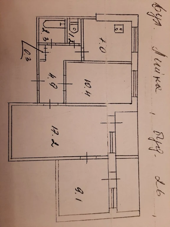 3-room apartment, debt-free!