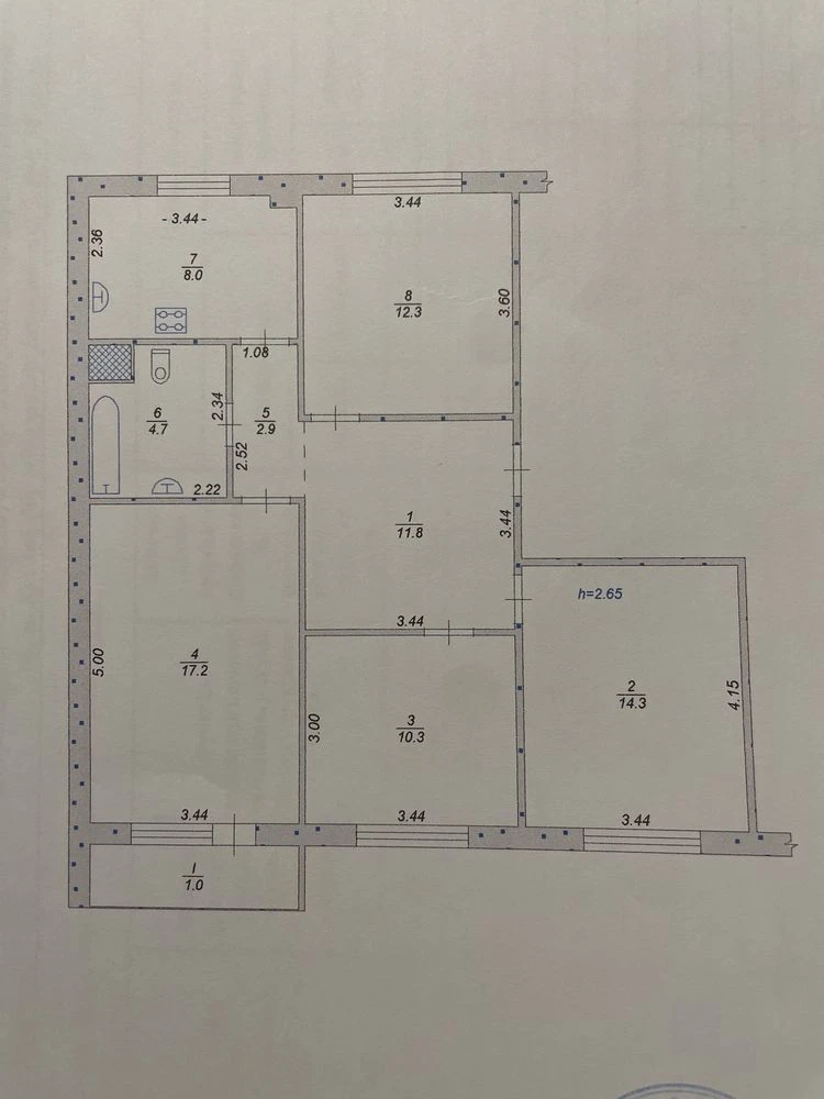 4-room apartment in Allsbratt-2 (Makulan), 82.5 sq.m, garage