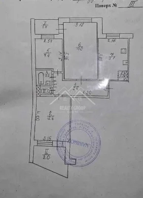 Продається 3-кімнатна квартира покращеного планування з автономним опаленням