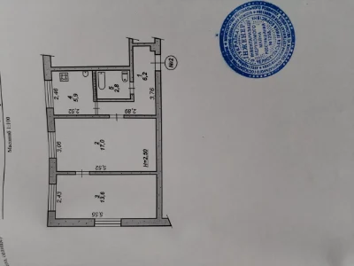 Продается двухкомнатная квартира