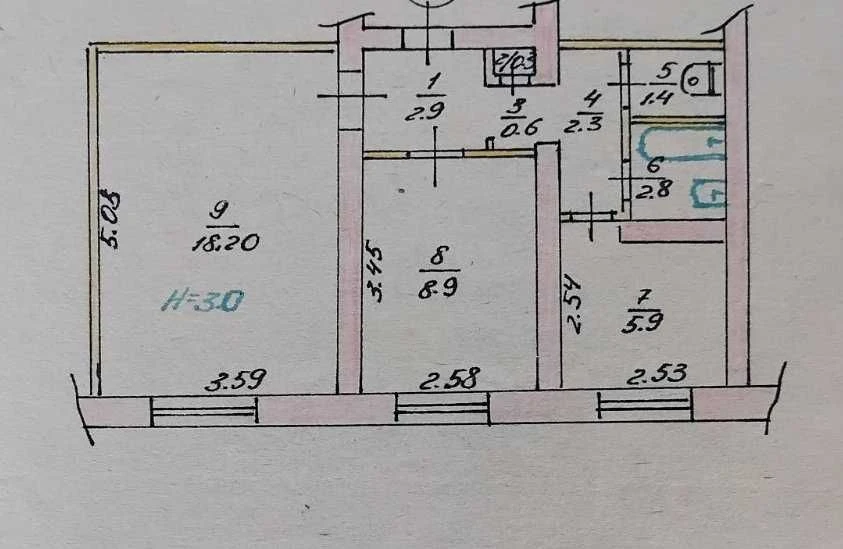 2 room apartment for sale, Хабаровska St. 11, Soschmisto