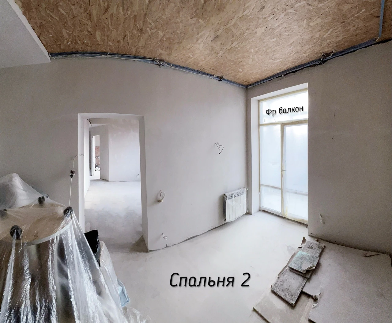 Apartment, 96th district, city center, 3 rooms, 59.9 sq m