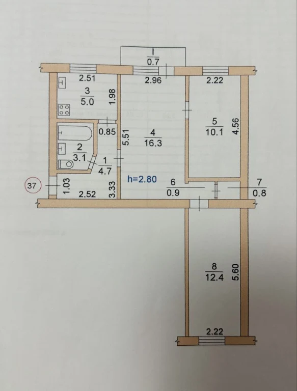 Продаж / 3х кімнатна кв. центр міста, Павлоград.