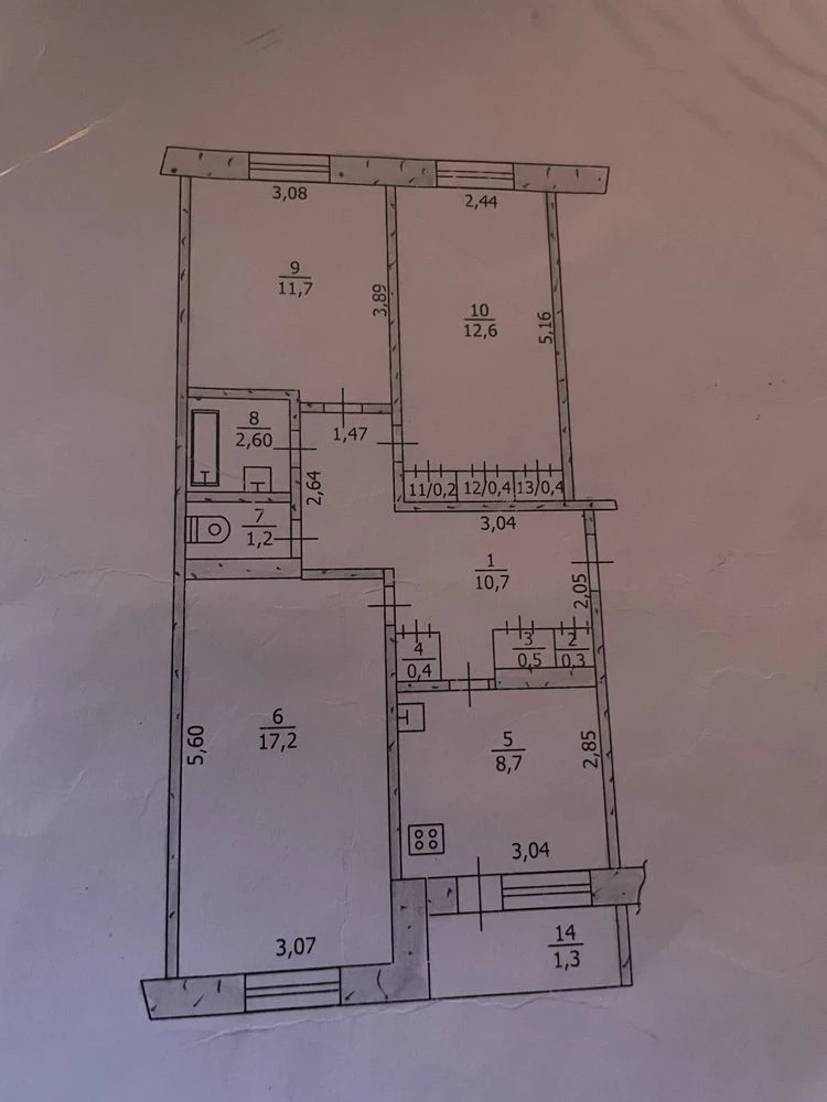 Продається 3-кімнатна квартира в ЖК "ПЗТО"