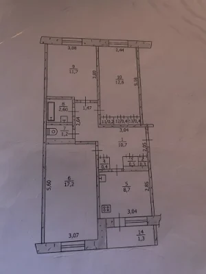 Продається 3-кімнатна квартира в ЖК "ПЗТО"