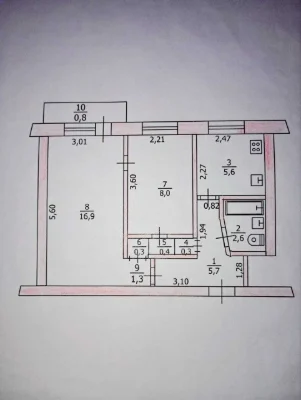Продається двокімнатна квартира, Поділ