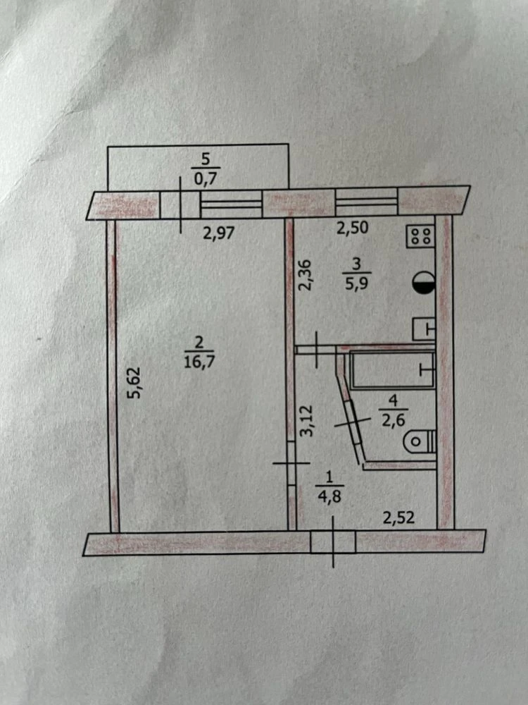 ПРОДАМ 1 кімнатну квартиру на полігоні