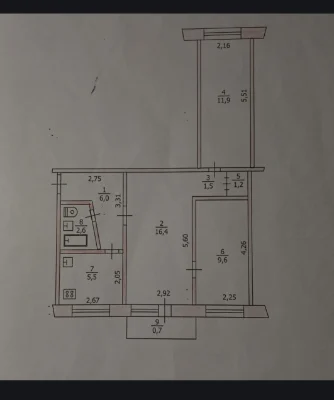 Квартира 3кімнатна ПМЗ (Полігон)