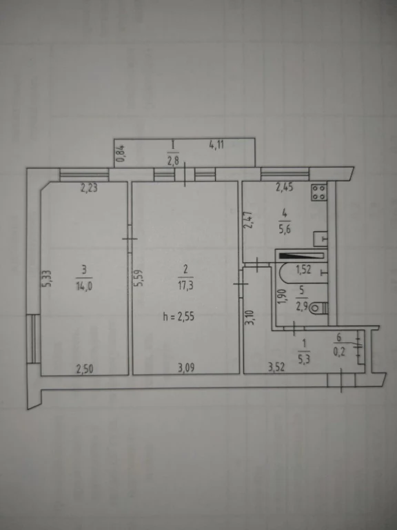 Продается квартира 2 комнаты, 2 этаж, район Ливмаш