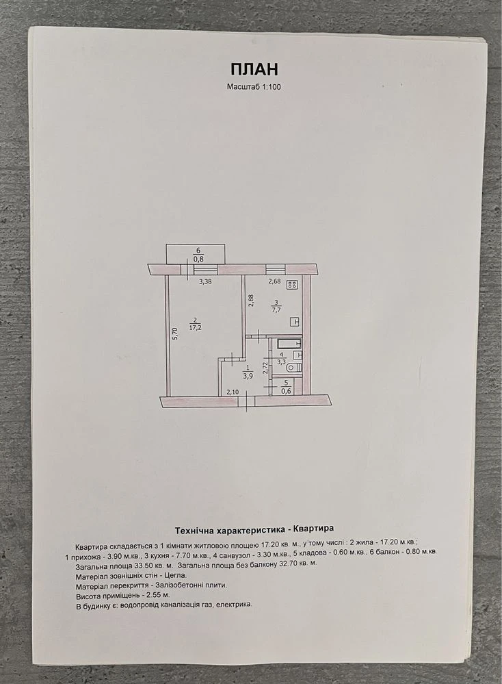 Продам 1-к квартиру ПШС