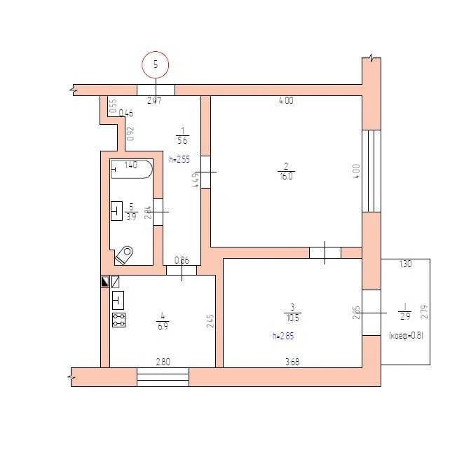 2-room apartment for sale with a garage. WITHOUT RENT!!