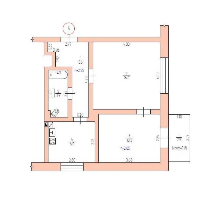 2-room apartment for sale with a garage. WITHOUT RENT!!