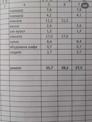 2-room apartment 55.7 sq m with individual heating | Sine