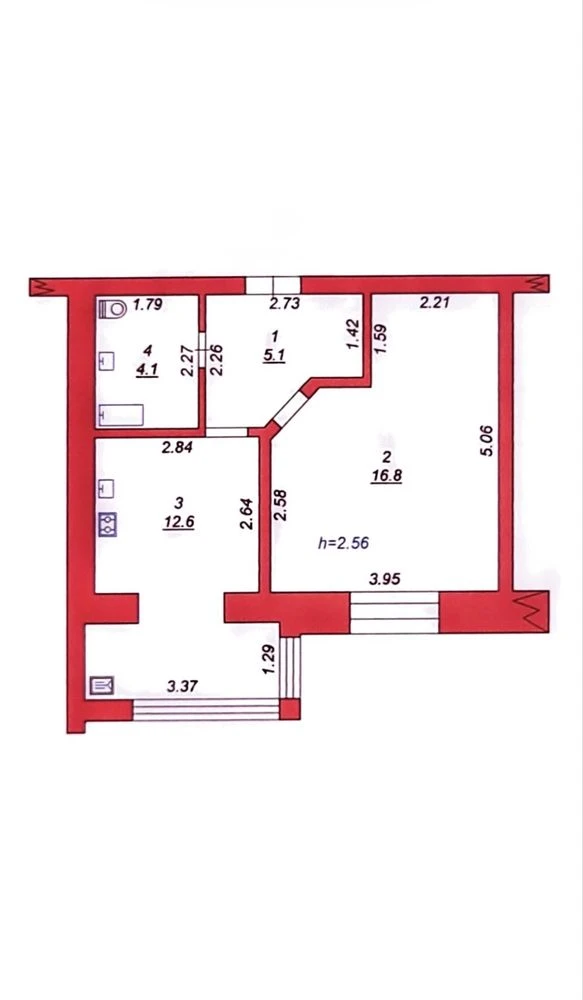 1-bedroom apartment for sale, residential complex "Shevchenkivsky", city of Berdychiv