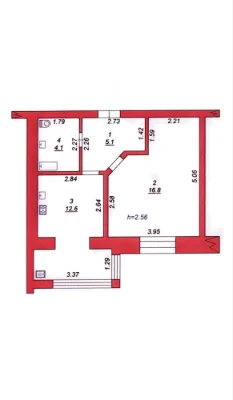 1-bedroom apartment for sale, residential complex "Shevchenkivsky", city of Berdychiv