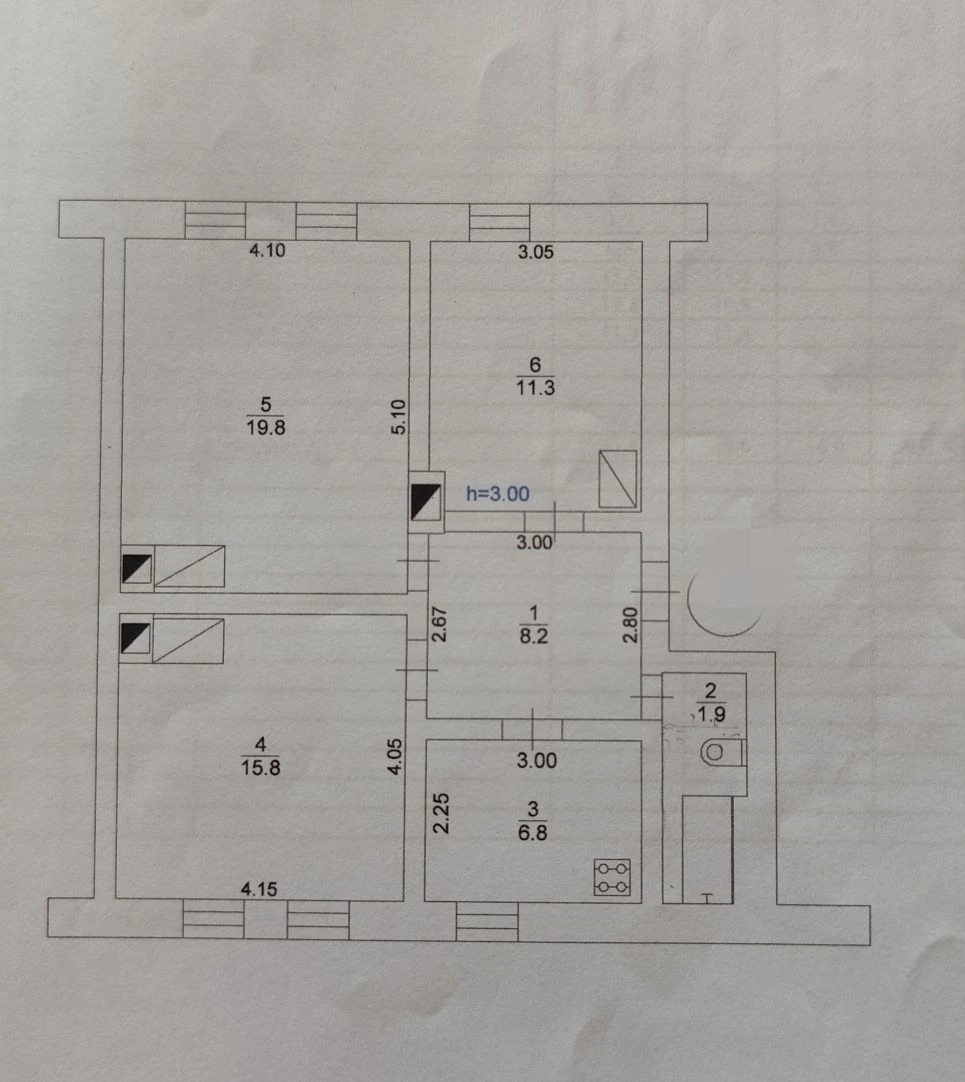 3к, apartment, residential condition, garage