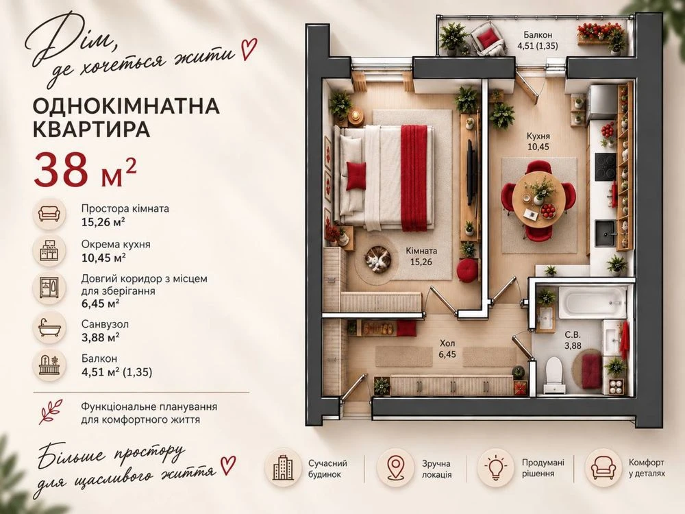 Квартира в новобудові
