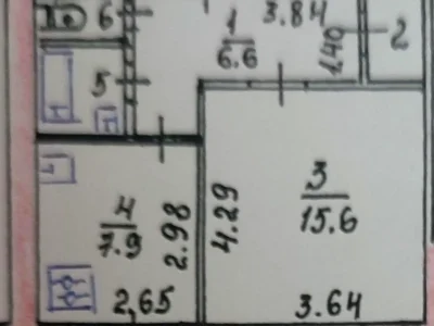 Продажа квартиры 1-комн. 36 м² 3/5 этажа