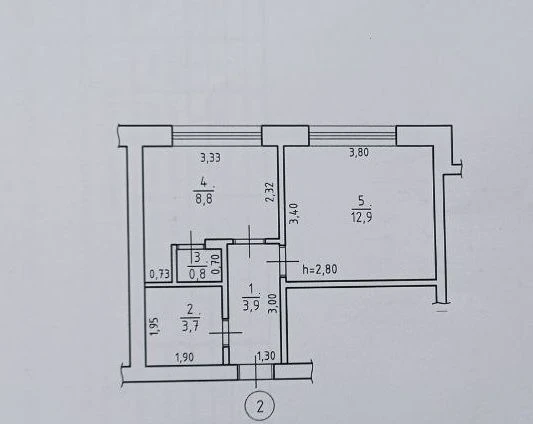 Продажа 1-комн. квартиры в г. Берегове (просп. Геологів)