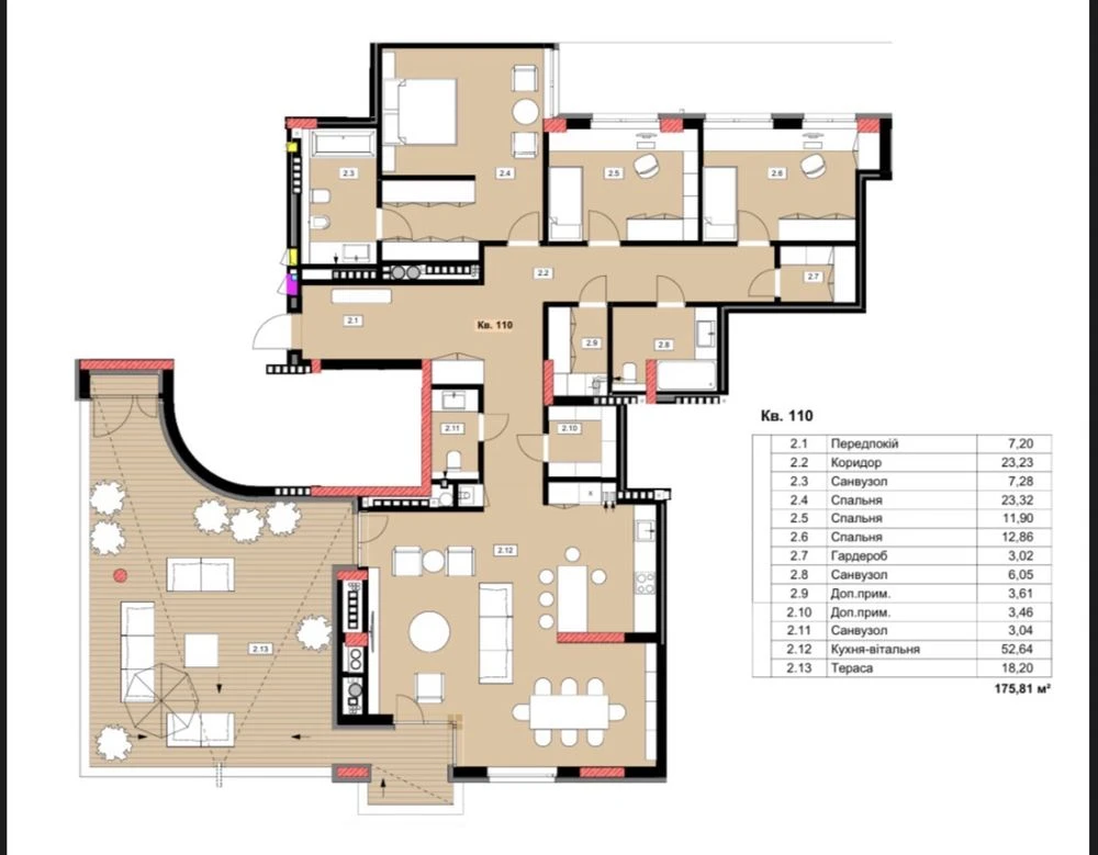 Престижный пентхаус 175 м² | терраса 18 м² | Central Park