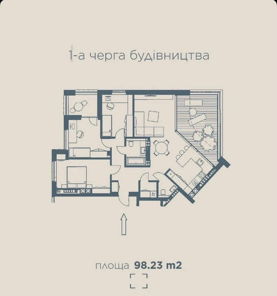 Penthouse | 3 bedrooms | terrace + balcony | 1st floor | Central P