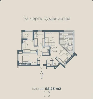 Penthouse | 3 bedrooms | terrace + balcony | 1st floor | Central P