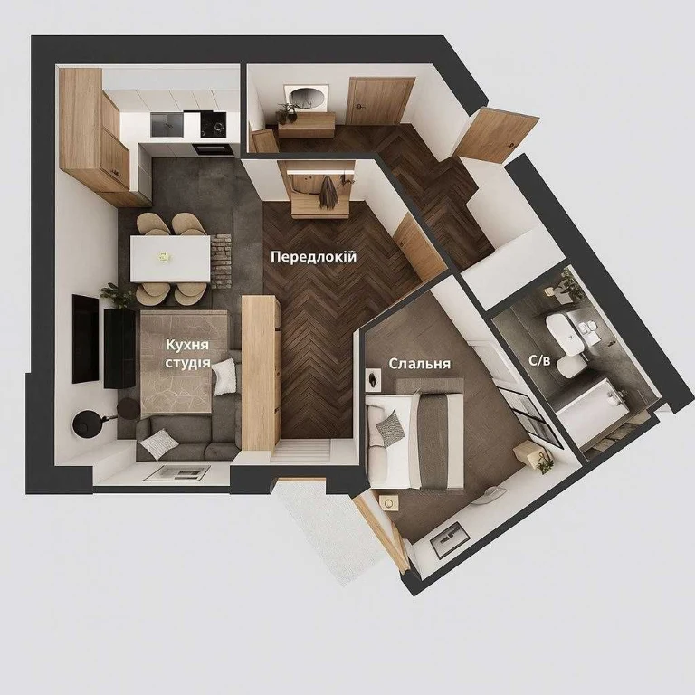 Apartment at the price of a "хрущівка" - But in a new building!