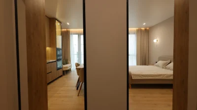 Готова однокомнатная квартира в ЖК Sky City в городе Тячев