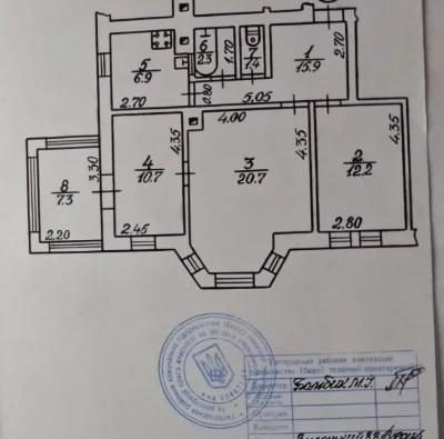 Apartment in the city of Chop, Uzhgorod district