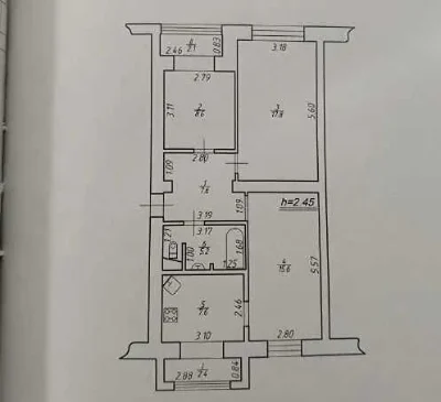 3-кімнатна квартира в м. Долина
