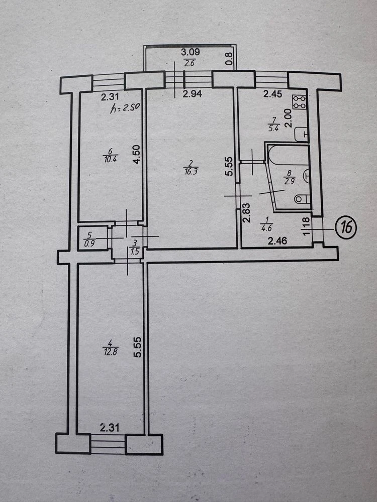 3 room apartment. Owner, selling a 3-room apartment,
