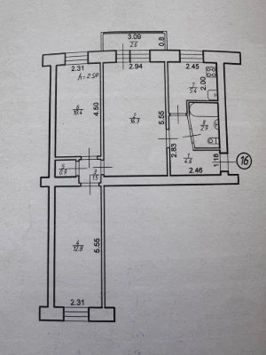 3 room apartment. Owner, selling a 3-room apartment,