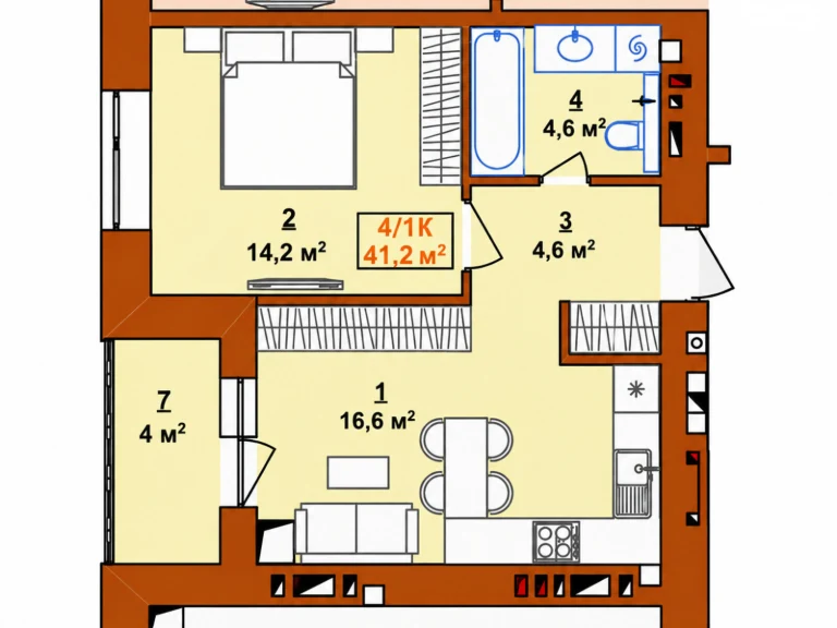 Apartment for Sale in Zagar'ya