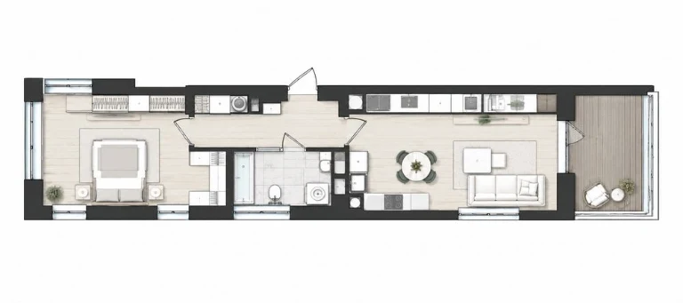 1-комнатная квартира 45 м² с панорамом | Новый ЖК | Коломия