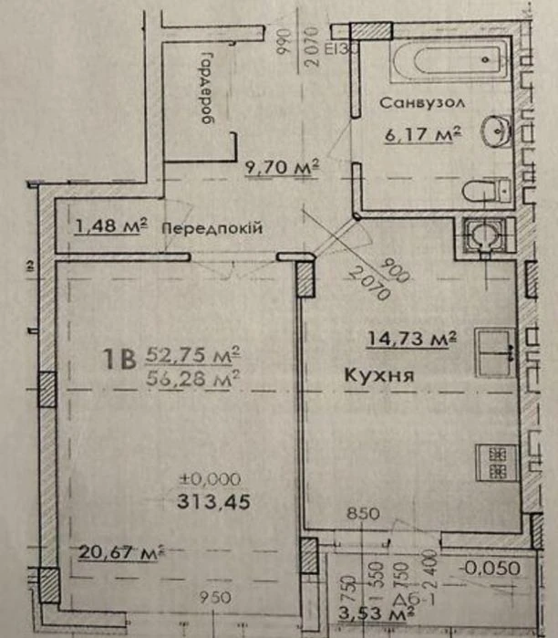 Продажа 1-к, ЖК Подсолнечник, Величковского, 57/21/36м2, 6549