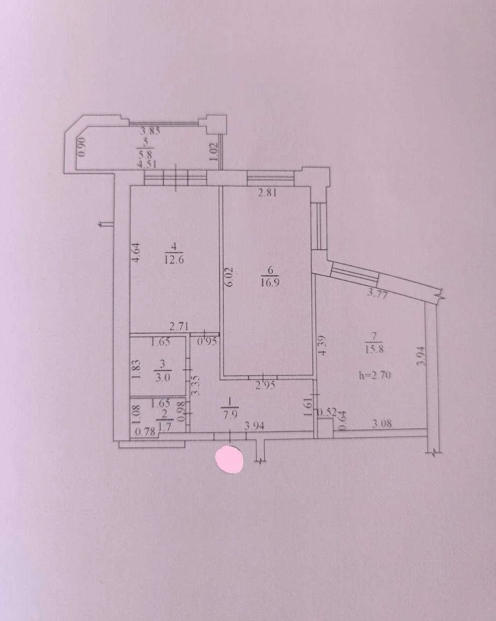 For Sale: Two-room apartment in a new building on Vokzalna Street