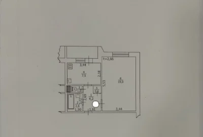 1-room apartment in Borispil. No commission. State programs