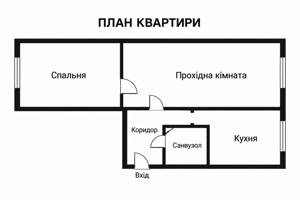 Sale of 2-room apartment at Popovychna 1, SUM-17 district, Borispil