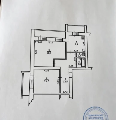 Sale of 2-room apartment in Borispil, Bilodidivka Street, 19 (Work) 68.10
