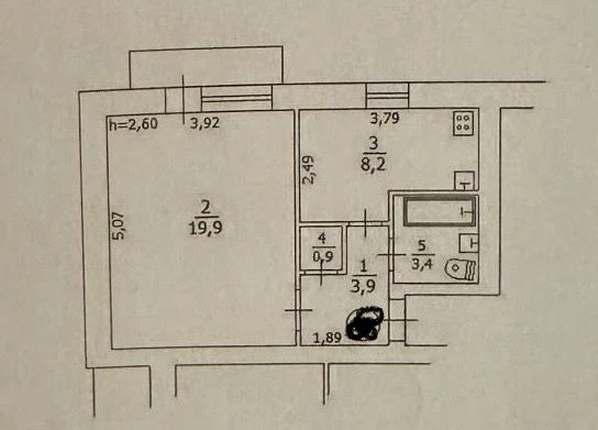 Sale of a cozy 1-bedroom apartment (36.3 m²) + parking space