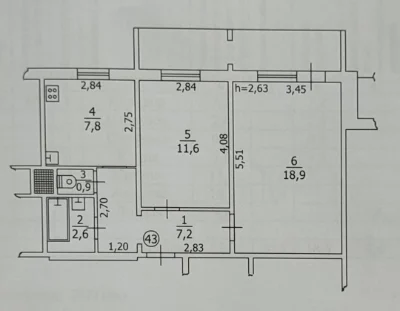 Sale of a 2-room apartment on Street New 2, Building 10, Borispol