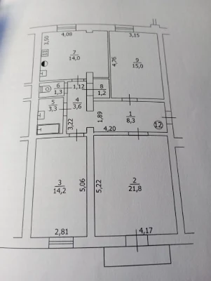 Продажа квартиры. 3 комнаты. Соц. город.