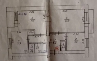 Продажа 3-комнатной квартиры 59,9 м² | Борисполь, район Соцгородок