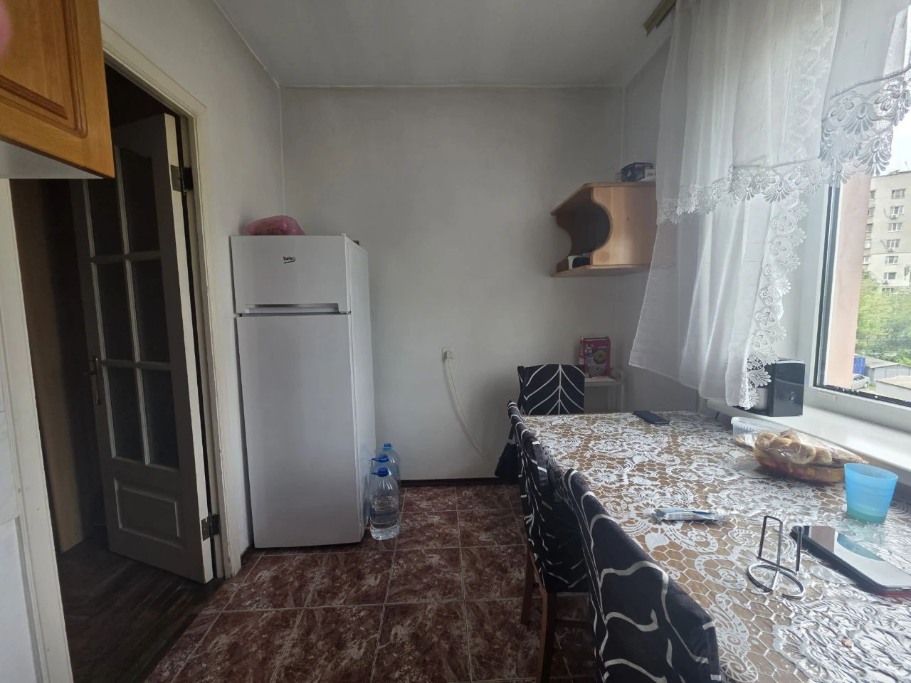 Corner, enclosed area.