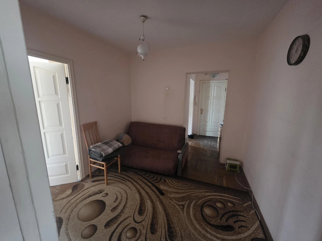 Corner, enclosed area.