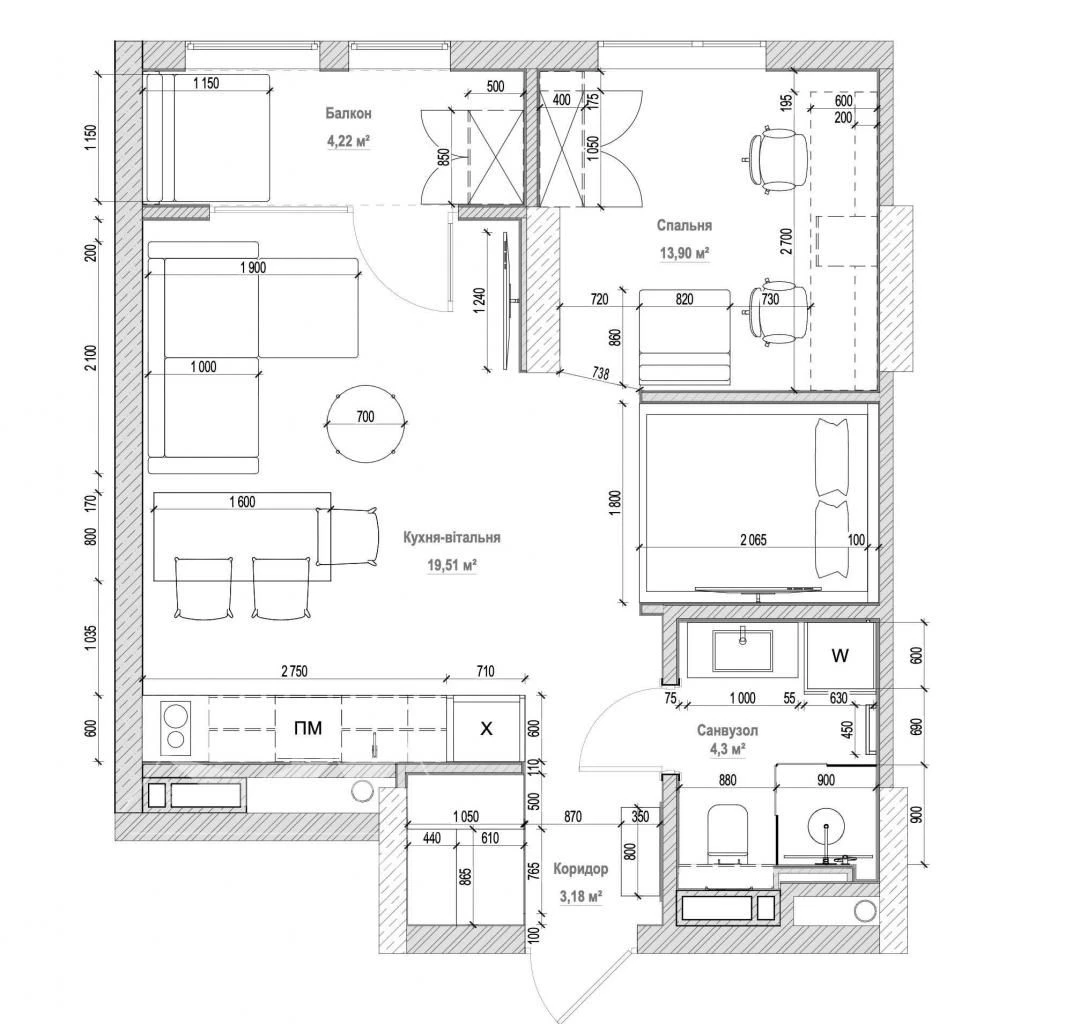Продажа 1-комнатной квартиры в ЖК Madison Gardens, ул. Київская, Бровары